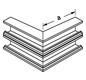 Außeneck GEB-K 68x210mm UT 90° Kst lgr RAL7035 unbeh