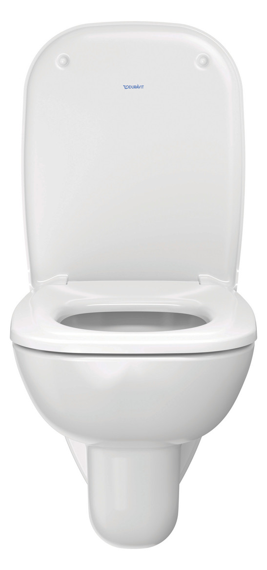 Duravit WC-Sitz D-Code Compact ohne Absenkautomatik, Scharniere Edelstahl, weiß