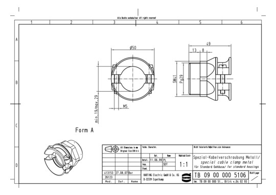 HART Verschraubung Pg29      09000005106 