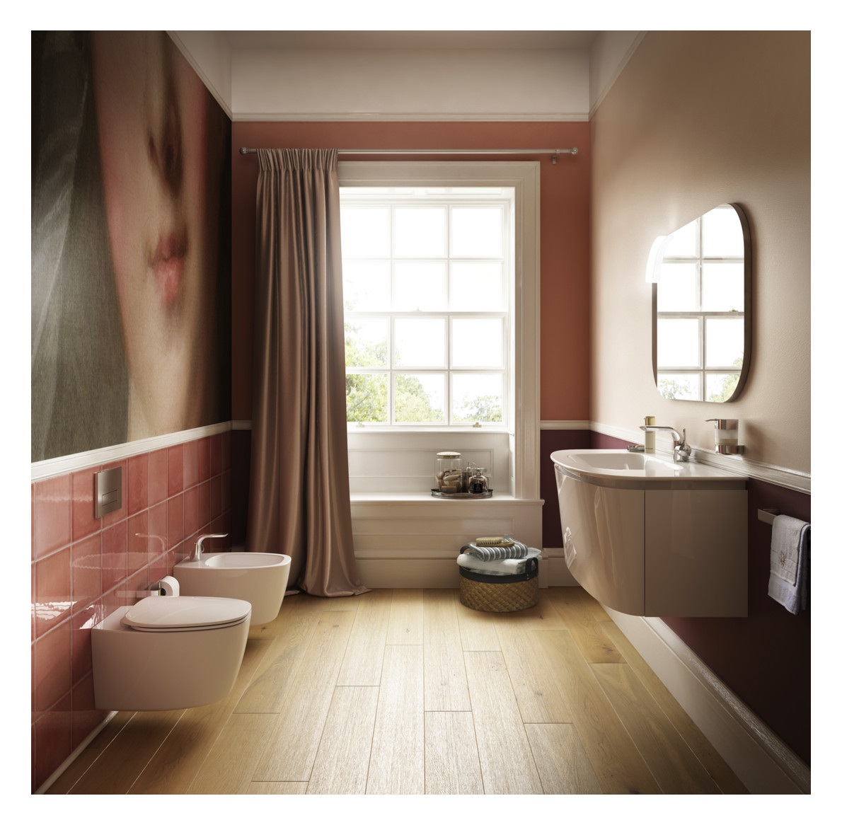 Ideal-Standard Bidet-Einhebelmischer Melange mit Ablaufgarnitur, verchromt