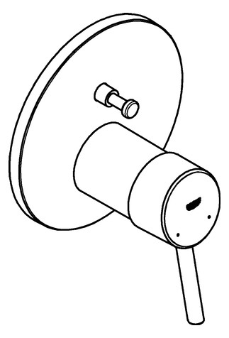 GROHE Fertigmontageset Concetto UP-Wannen-Einhebelmischer, chrom