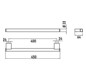EMCO Badetuchhalter System 2 400 mm, chrom