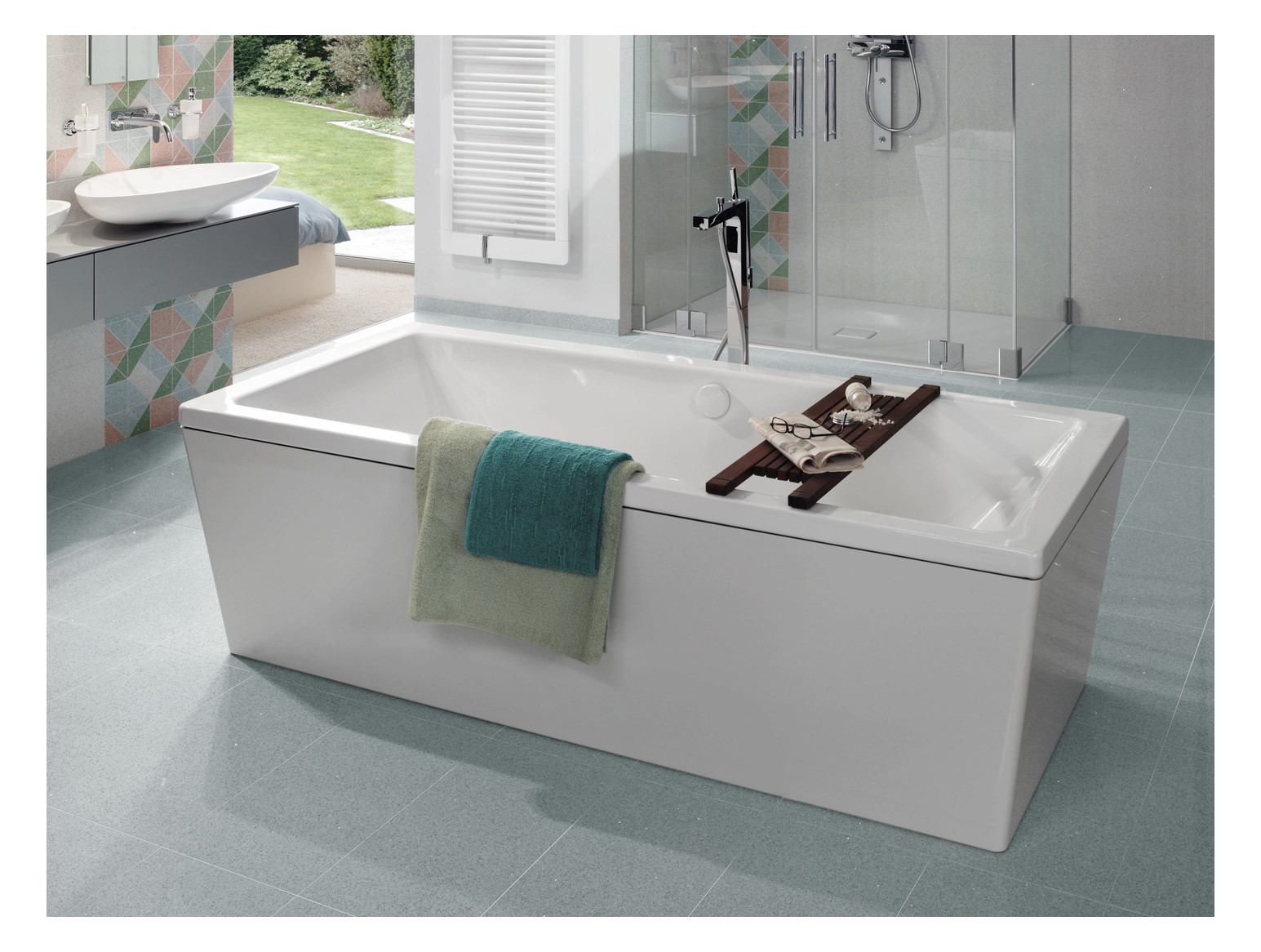 Kaldewei Badewanne CONODUO 734-7 190x90cm, mit Schürze, Standard, weiß