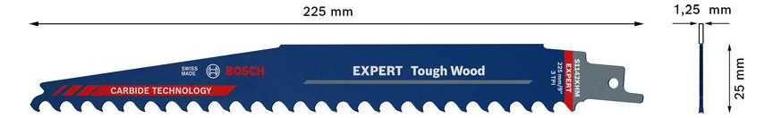 Bild Säbelsägeblatt EXPERT S 1142 KHM Bosch V E à 1 Stück Tough Wood-2