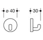 801-90-010-95-WANDHAKEN, FELSGRAU