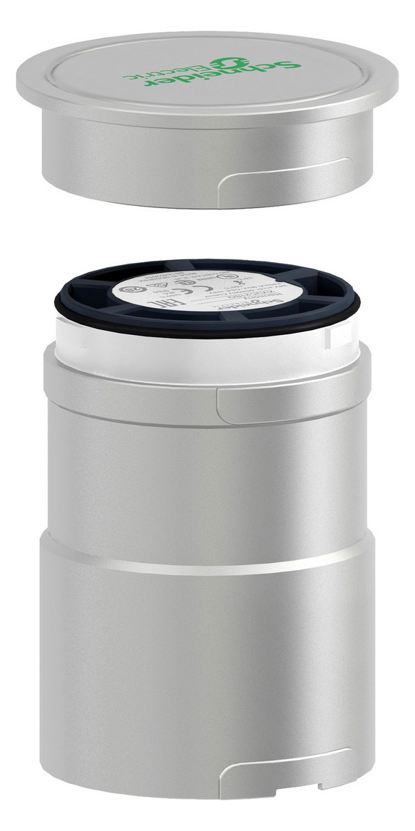 Signalsäule Anschluss gr f.Rohr f.Boden Geeignet für Rohrmontage