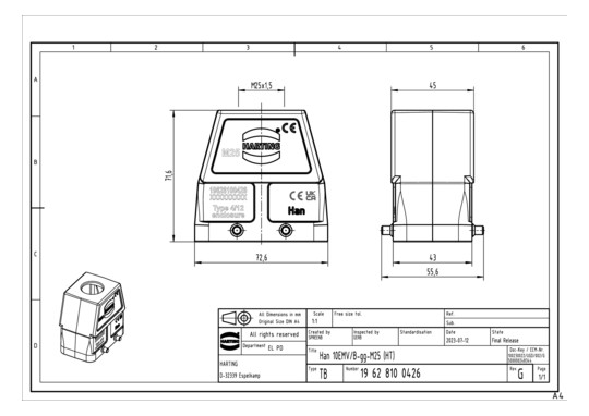 HART Gehäuse M25 19628100426 19628100426 