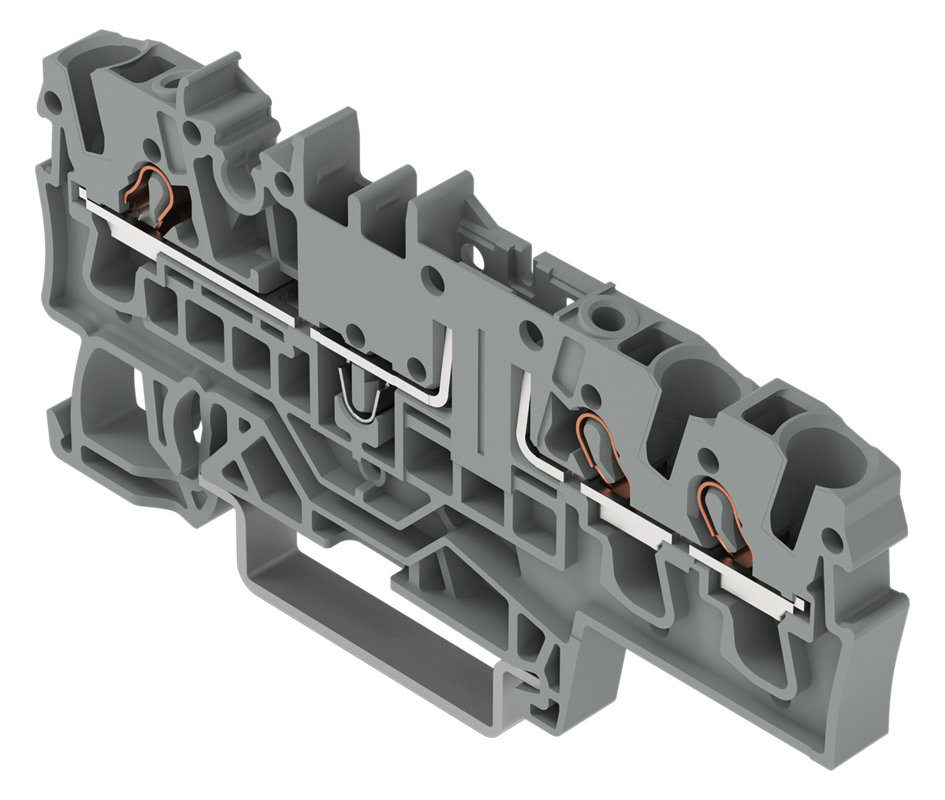 Reihenklemme 0,25-4qmm Serie 2002 1Etage 3kl gr 16A Hutschiene TH35
