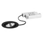 LED-Einbaustrahler 6W 3000K 630lm Konv sw mt 1LED Alu IP20 RF:hochglänzend