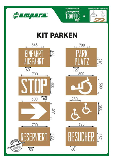 ampere-Schablonensatz KIT Nr.1