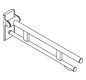 HEWI Stützklappgriff System 900 Ausladung 700 mm, Edelstahl verchromt, mobil, mit WC-Papierhalter