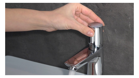 hansgrohe Waschtisch-Einhebelmischer 110 Talis Select E mit Zugstangen-Ablaufgarnitur, chrom