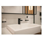 hansgrohe Waschtisch-Einhebelmischer 100 Vernis Shape mit Zugstangen-Ablaufgarnitur, mattschwarz