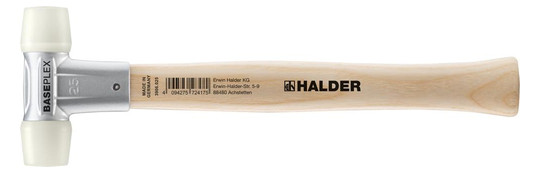 HALDER-Baseplex-Schonhammer 25mm, Nylon, weiß