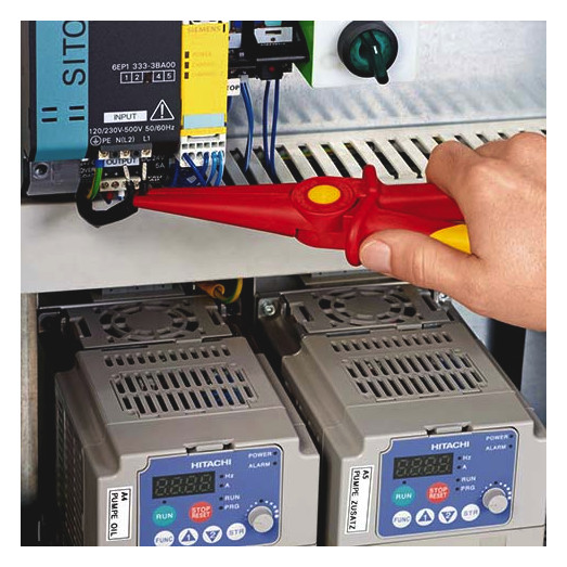 Flachzange 220mm1000V 2Komp VDE Schutzisoliert 1000V