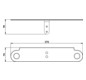 Giese Slimboard 370x74x78mm, mit Halter für Rasierer, verchromt
