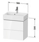 Duravit Waschtisch-Unterschrank Compact L-Cube 58,4x39,1x54,4cm, 2 Schubkästen, wandhängend, dolomiti grey Hochglanz