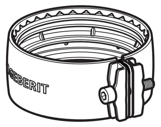 Geberit Spannverbinder Silent db20 DN 100, Edelstahl