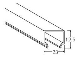 Abblendung ws sym direkt Kst 2000x23x19,5mm