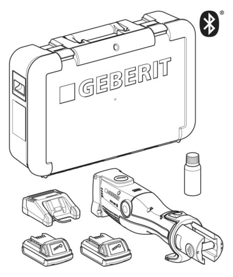 Geberit Pressgerät ACO 203 18 V, Kompatibilität (2), in Koffer