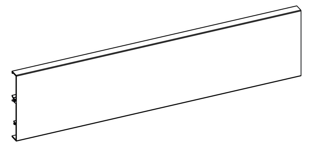 Bild Aluminiumrückwand ArciTech, 126 x 2000 mm, silber - Hettich-1