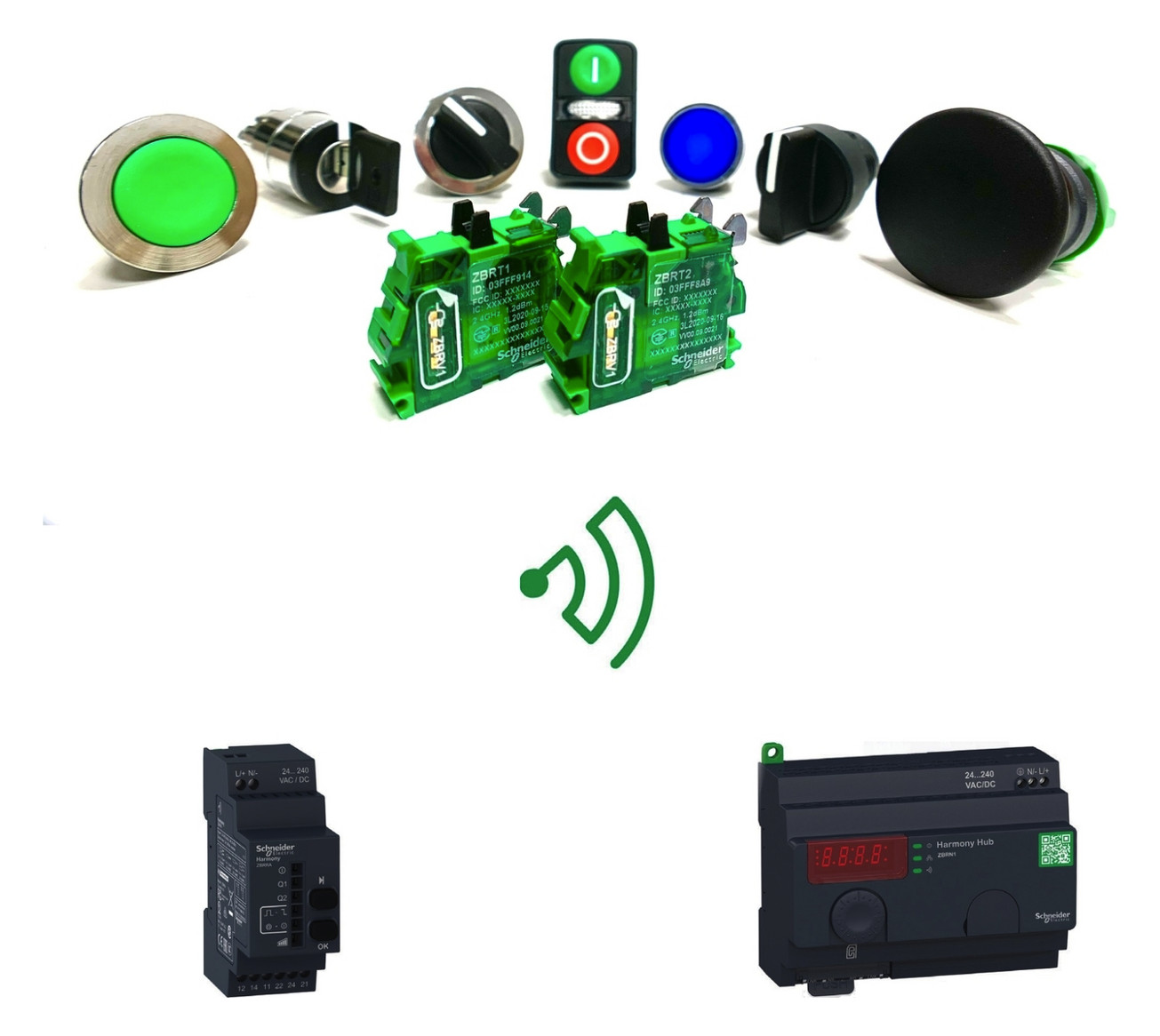 Funkempfänger 2xRJ45 24-240V AC/DC