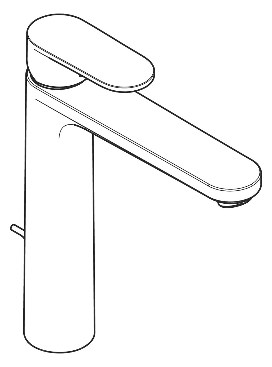 hansgrohe Waschtisch-Einhebelmischer 190 Vernis Blend mit Zugstangen-Ablaufgarnitur, chrom