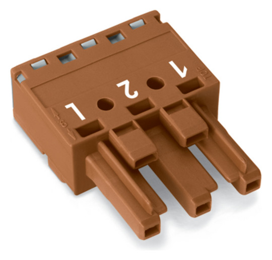 Steckverbinder Gebäude 3p Serie 770 25A Federzug 250V Buchse 4qmm 1/2/L