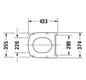 Duravit WC-Sitz DuraStyle ohne Absenkautomatik, Scharniere Edelstahl, weiß