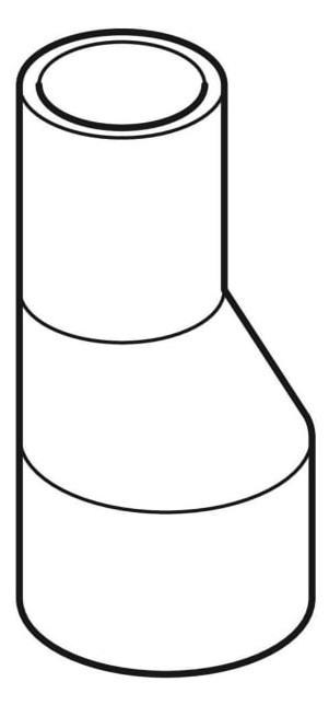 Geberit Reduktion PE DN 250/200, exzentrisch, lang, PE-HD