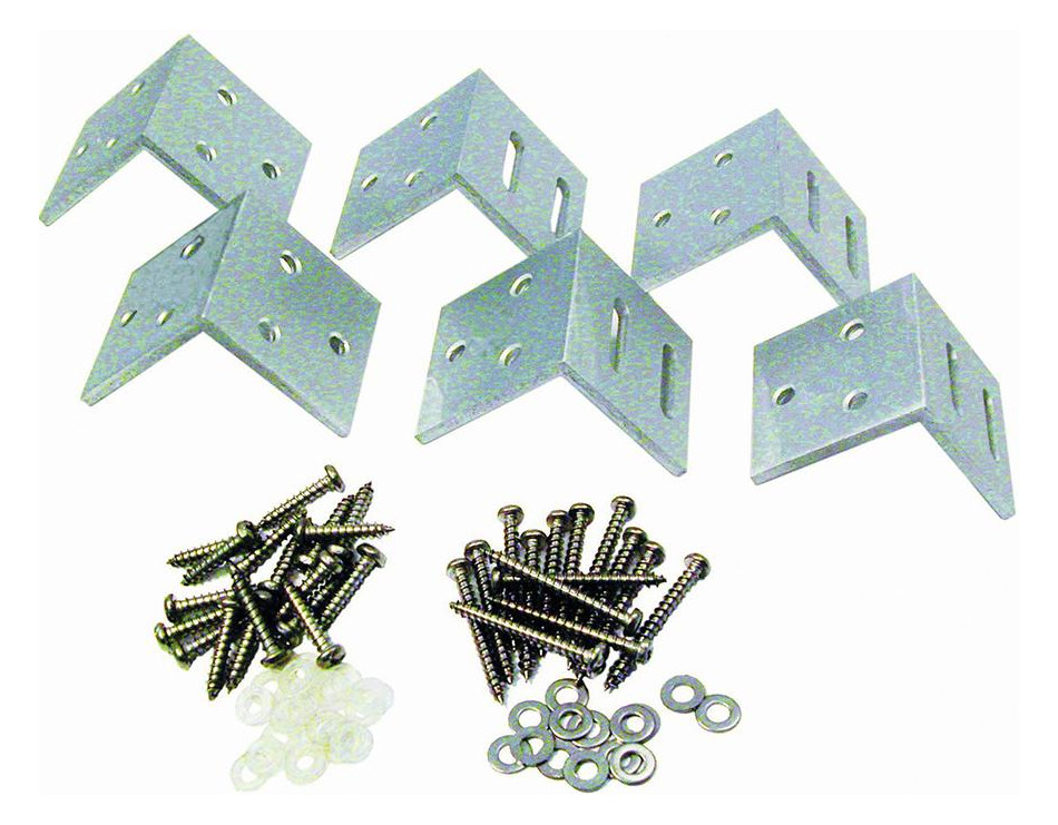 Bild MALÖ-Serie Befestigungs-Set Paket mit 6 Winkeln, Silber - n.a.-0