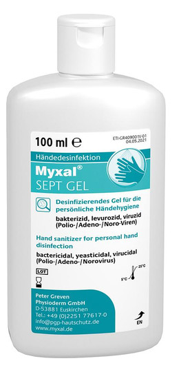 GREVEN-Händedesinfektion Myxal SEPT Gel - 100ml