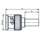 TG BNC-Kabelstecker Cr/Cr    J01000A0049 