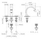 Dornbracht Dreiloch-Armatur CYO für Waschtisch, Ausladung 167mm, mit Ablaufgarnitur, messing gebürstet