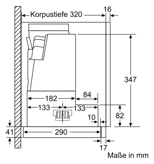Dunstabzugshaube Flschirm 600mm si A LED 68dB 728cbm/h Ø120-150mm 4st Abl/Uml