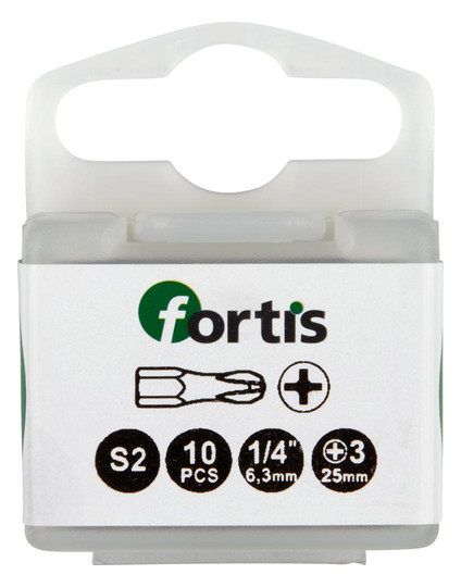 fortis-Bits für Kreuzschlitzschrauben, S2-Stahl -...