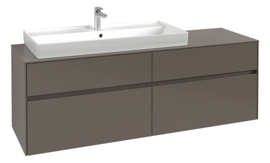 V&B Waschtischunterschrank Collaro 160x54,8x50cm, Waschtisch links, kansas oak