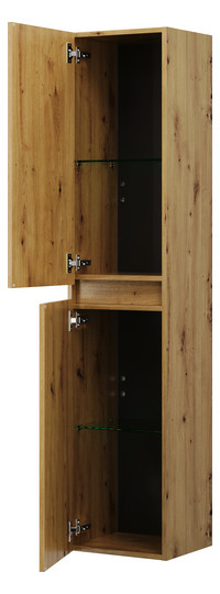 Burgbad Hochschrank Rocio 35x160x32cm, 2 Türen, Eiche Dekor Urban