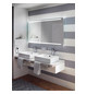 Kaldewei Aufsatzwaschtisch PURO S 3176, 90 x 38,5 cm, warm grey 60, mit Überlauf, ohne Hahnloch