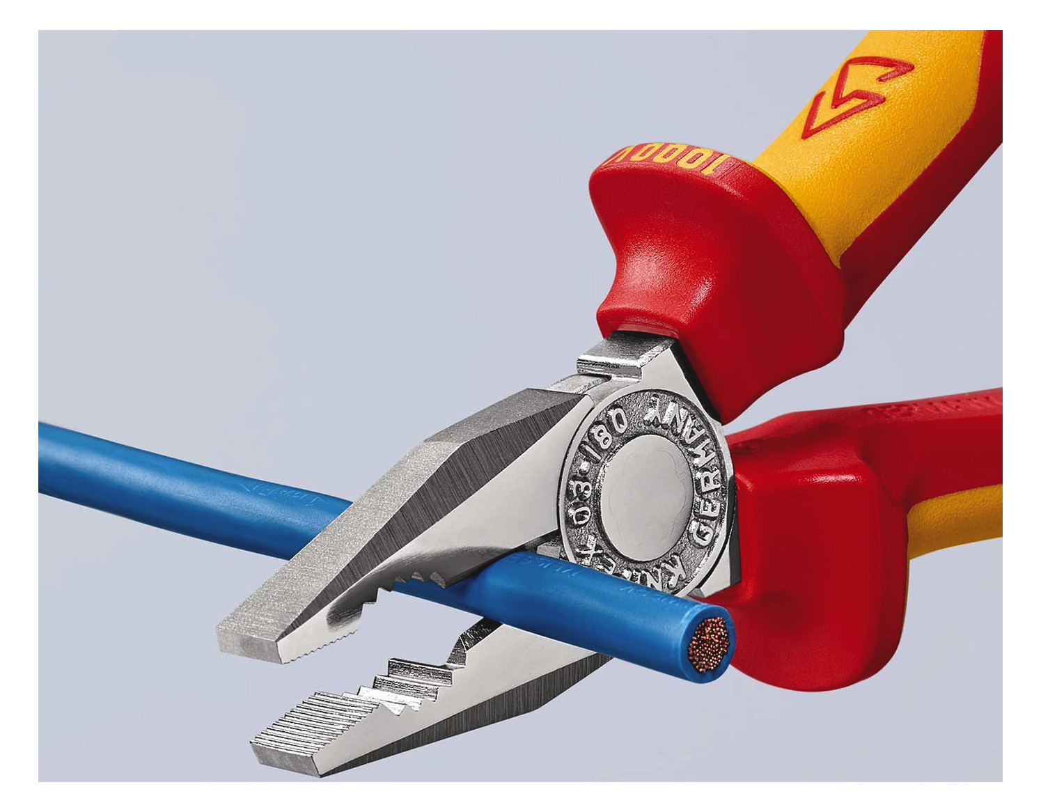 Kombizange 180mm vorst.Schneide 1000V Schutzisoliert 1000V 2Komp VDE