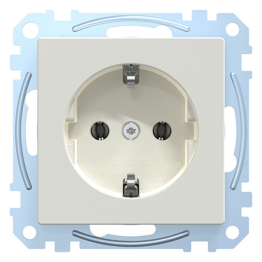 Steckdose 1f polws glz System M UP IP20