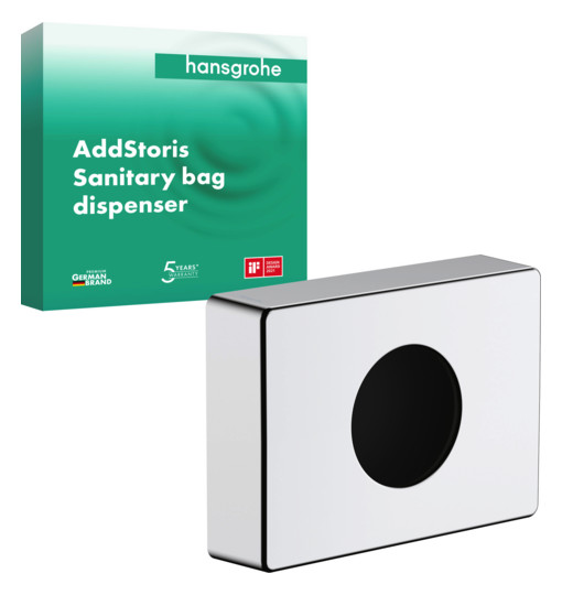 hansgrohe Hygienebeutelspender AddStoris 140x100mm, Wandmontage, chrom