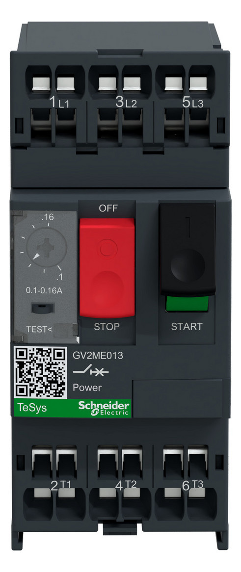 Motorschutzschalter 3p 0,1-0,16A IP20 0,16A/Iu 690V Festeinbau
