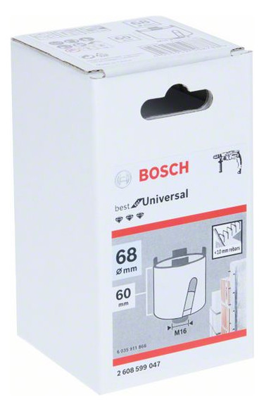 Diamant-Bohrkrone Ø68x60mm Innengew