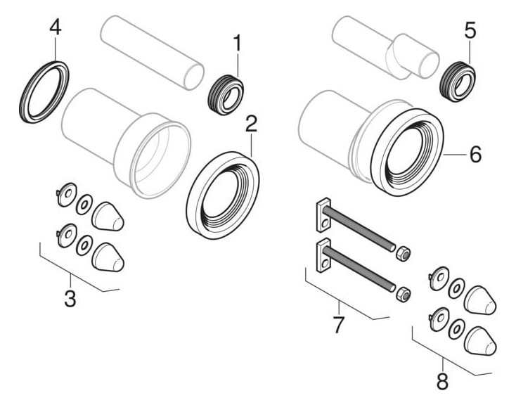 Geberit Wand-WC-Element Duofix für Sigma BH 112 cm, mit UP-Spülkasten 12cm, für Trockenbau