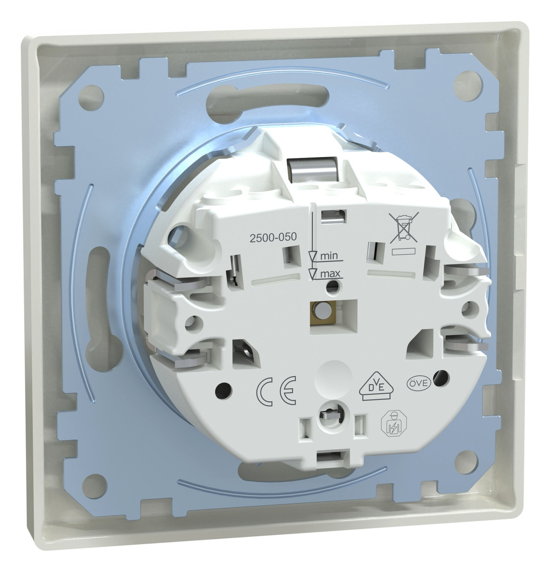 Steckdose 1f polws glz M-SMART UP IP20