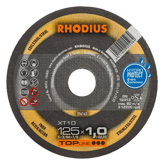 RHODIUS-Trennscheibe XT10 - 115x1,0mm, gerade