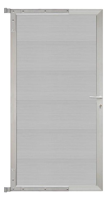 Bild MAX-XL-Tor-Komplettset 90 x 173 cm, Rahm en silber Füllung smoke white - n.a.-0