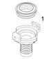 Schlösser Schnellkupplung 3307 DN 10, 3/8", DVGW, mit Tülle, Messing blank