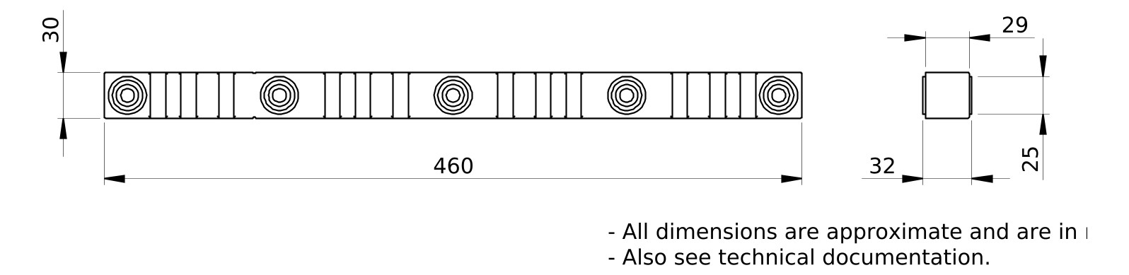 Sammelschienenträger 4p 4000A 115mm